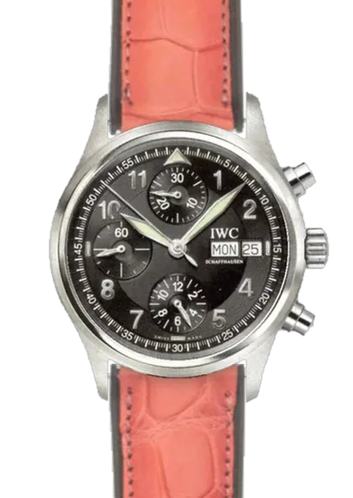 Pilot IW3706-15 con Correa de caucho y piel de cocodrilo rosa