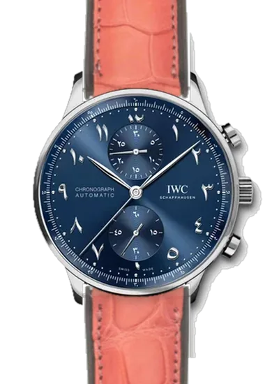 Portugieser IW3714-89 con Cinturino in Caucciù e Alligatore Rosa