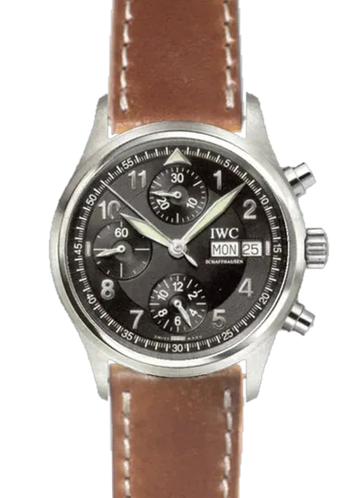 Pilot IW3706-15 con Correa de cordobán negro y rojo
