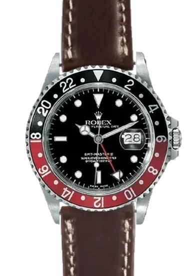 GMT-Master 16710 Coke with Horween Cordovan Brown Watch Strap