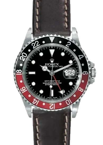 GMT-Master 16710 Coke with Black and Red Shell Cordovan Strap