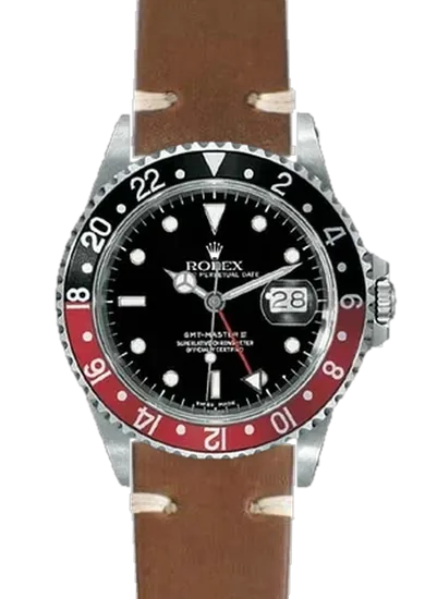 GMT-Master 16710 Coke with Brown Cordovan Strap in Shell Cordovan