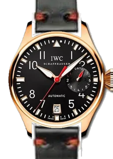 Big Pilot IW5004-09 con Cinturino Cordovan Shell Nero e Rosso