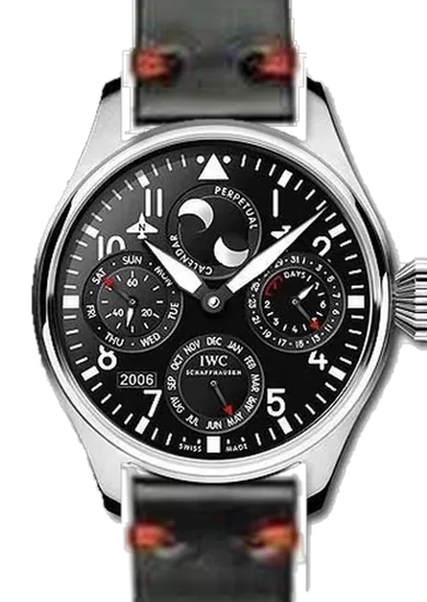 Big Pilot IW5026-07 con Cinturino Cordovan Shell Nero e Rosso