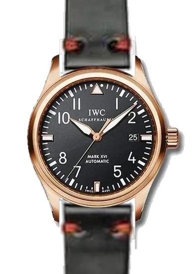 Pilot IW3255-15 con Correa de cordobán negro y rojo