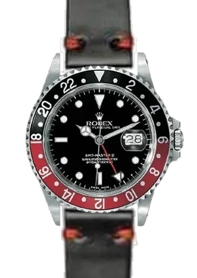 GMT-Master 16710 Coke with Black and Red Shell Cordovan Strap