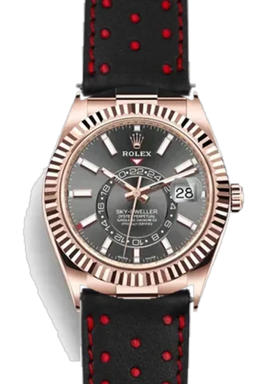 Sky-Dweller 326235-0006 con Cinturino Driver Nero e Rosso