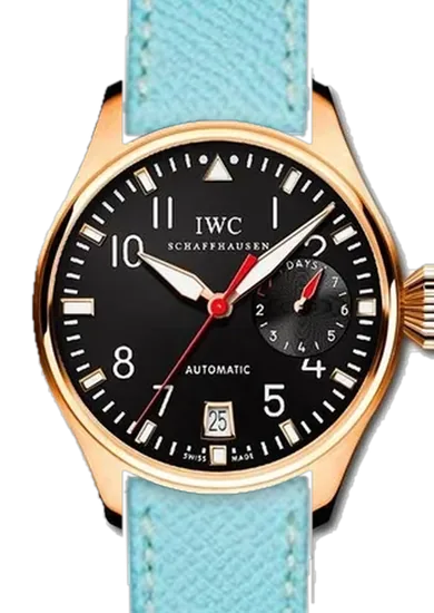 Big Pilot IW5004-09 con Cinturino Epsom Azzurro Goffrato