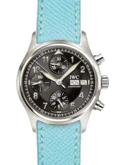 Pilot IW3706-15 con Correa Epsom azul claro con relieve