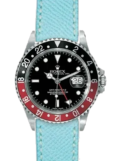 GMT-Master 16710 Coke with Embossed Azure Epsom Strap