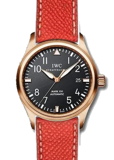 Pilot IW3255-15 con Correa Epsom roja con relieve