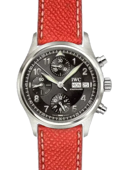 Pilot IW3706-15 con Correa Epsom roja con relieve
