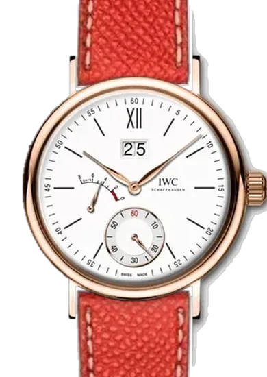 Portofino IW5161-03 con Correa Epsom roja con relieve