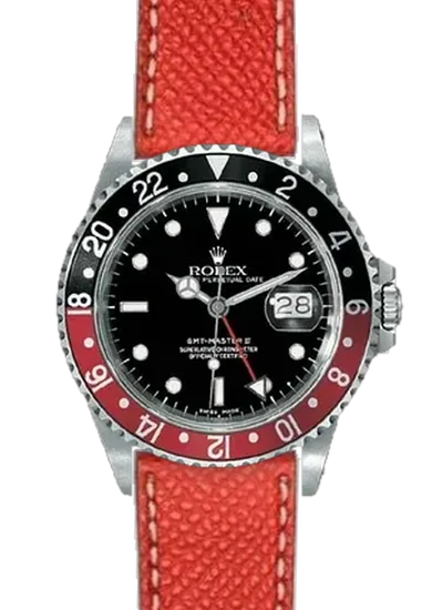 GMT-Master 16710 Coke with Embossed Red Epsom Strap
