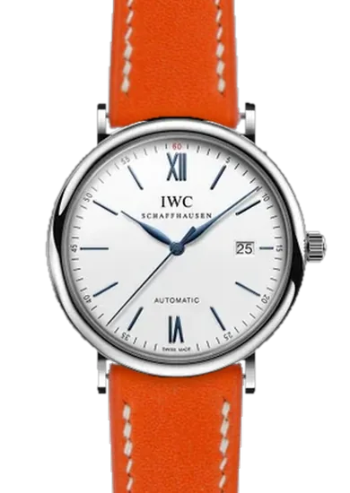 Portofino IW3565-27 con Cinturino Grand Cavalier Cuir Arancione
