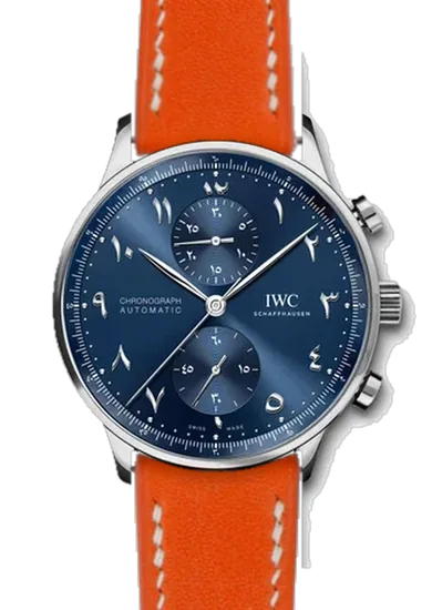 Portugieser IW3714-89 con Cinturino Grand Cavalier Cuir Arancione