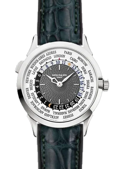 Complications 5230G-001 con Correa híbrida de piel de cocodrilo y caucho verde oliva mate