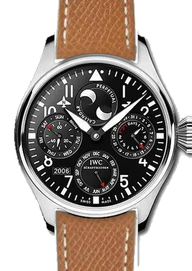 Big Pilot IW5026-07 con Cinturino in Vitello Martellato Color Cuoio
