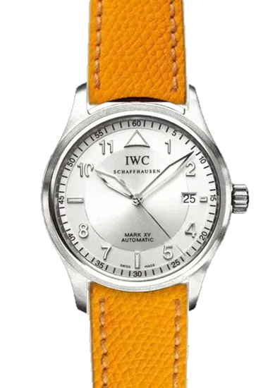 Pilot IW3253-13 with Hammered Yellow Strap with Ecru Stitching