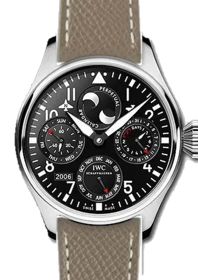 Big Pilot IW5026-07 con Cinturino Vitello Martellato Taupe Cuciture Ecru