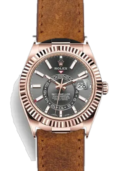 Sky-Dweller 326235-0006 con Cinturino Pelle Cognac Mohawk