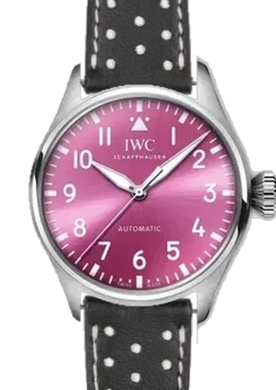 Big Pilot IW3293-05 avec Bracelet en cuir Driver Noir et Blanc