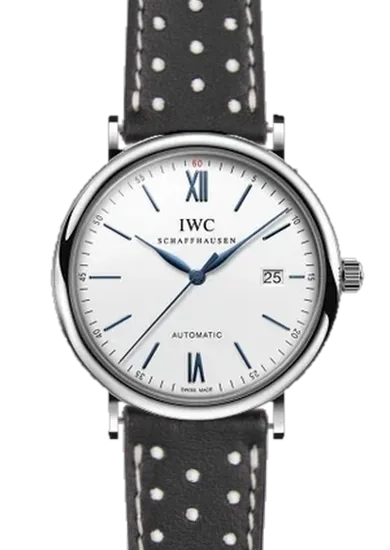 Portofino IW3565-27 con Cinturino Pelle Driver Bianco e Nero