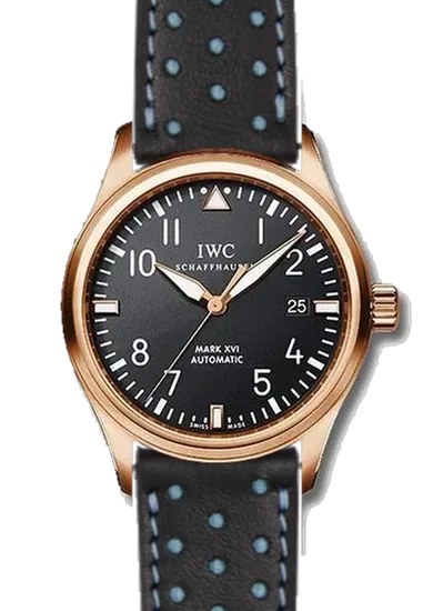 Pilot IW3255-15 con Correa de piel Driver en negro y azul
