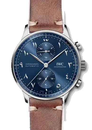 Portugieser IW3714-89 con Cinturino Pelle Italiana Marrone