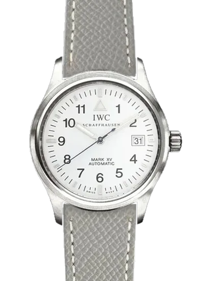 Pilot IW3253-09 con Cinturino Pelle Martellato Grigia con Cuciture Ecru