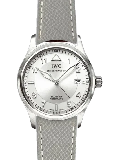 Pilot IW3253-13 with Grey Hammered Leather Strap with Ecru Stitching