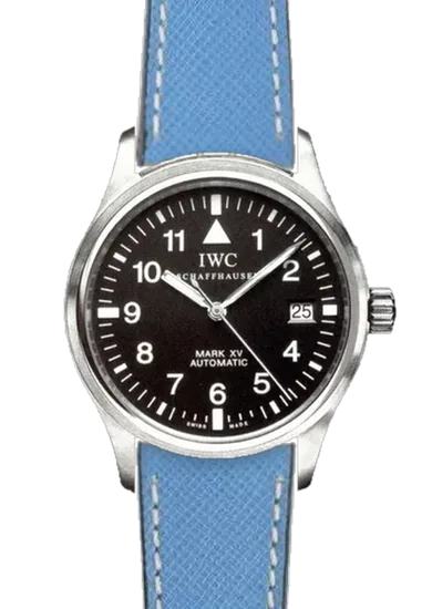 Pilot IW3253-07 with Saffiano Leather Strap Light Blue Ecru Stitching