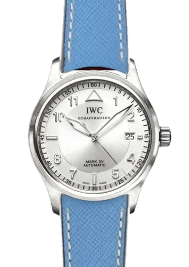 Pilot IW3253-13 with Saffiano Leather Strap Light Blue Ecru Stitching