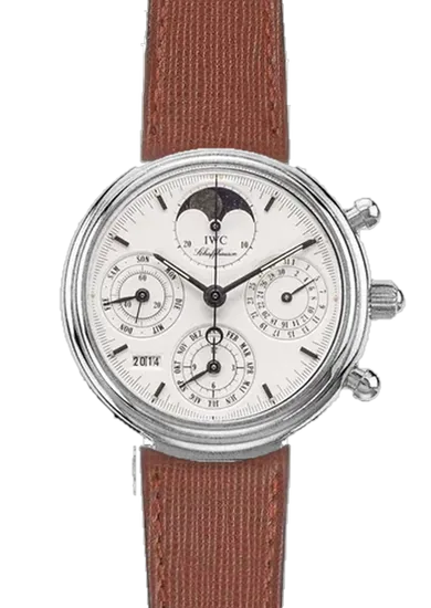 Da Vinci IW9252-08 con Cinturino Pelle Saffiano Marrone — Cuciture Tono su Tono