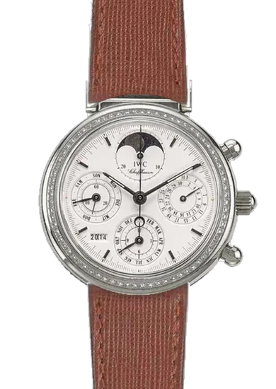 Da Vinci IW9253-12 con Cinturino Pelle Saffiano Marrone — Cuciture Tono su Tono