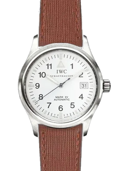 Pilot IW3253-09 con Cinturino Pelle Saffiano Marrone — Cuciture Tono su Tono