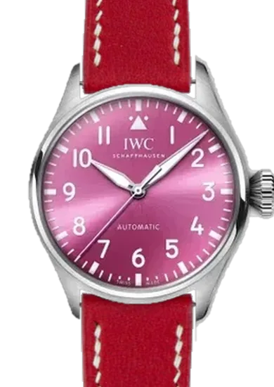 Big Pilot IW3293-05 avec Bracelet en cuir Swift Rouge