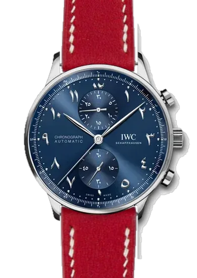 Portugieser IW3714-89 con Cinturino in Pelle Swift Rosso