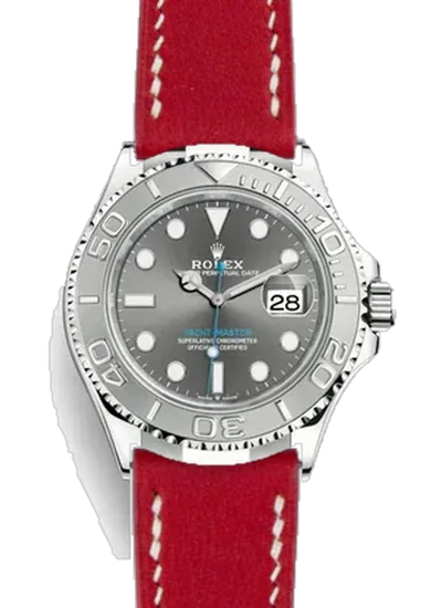 Yacht-Master 126622-0001 con Correa de piel Swift roja