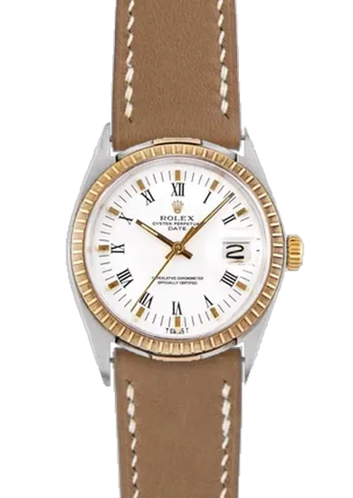 Date 1505 con Cinturino in Pelle Swift Topo
