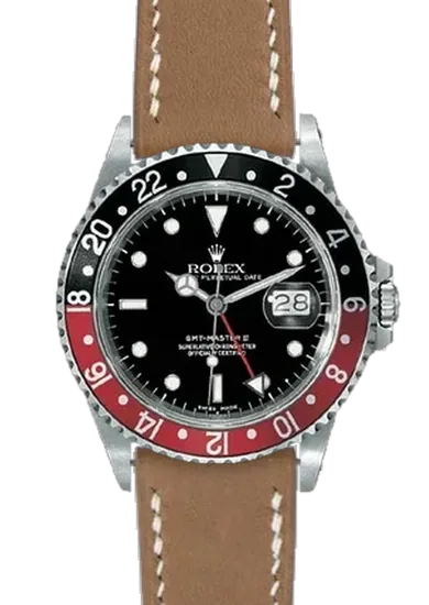 GMT-Master 16710 Coke with Swift Topo Leather Strap