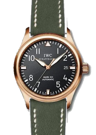 Pilot IW3255-15 con Correa de piel Swift verde oliva