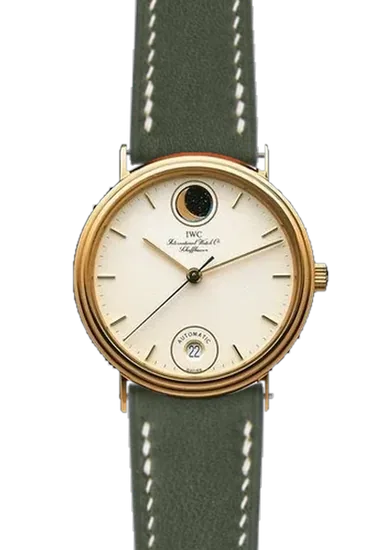 Portofino IW3550-01 con Correa de piel Swift verde oliva