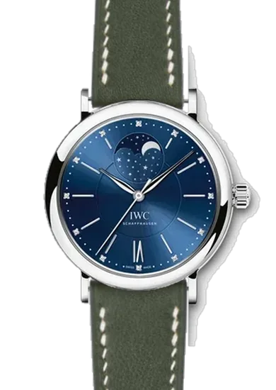 Portofino IW4590-06 con Correa de piel Swift verde oliva