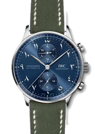Portugieser IW3714-89 con Cinturino in Pelle Swift Verde Oliva