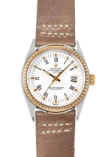 Date 1505 con Cinturino Pelle Vintage Distressed Doppie Cuciture