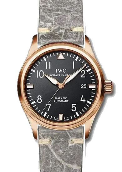 Pilot IW3255-15 con Correa de piel vintage gris – Hecha a mano en Milán