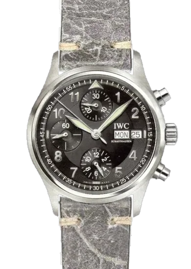 Pilot IW3706-15 con Correa de piel vintage gris – Hecha a mano en Milán