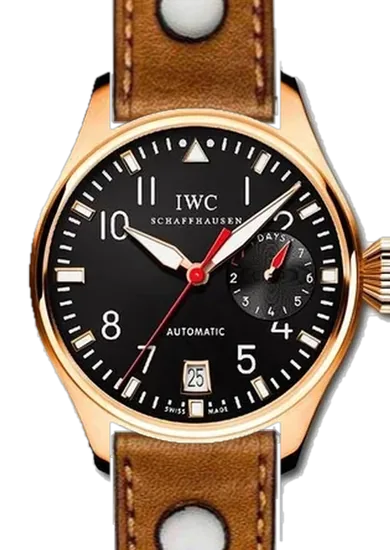 Big Pilot IW5004-09 con Cinturino Rally Cognac in Pelle di Vitello Italiana