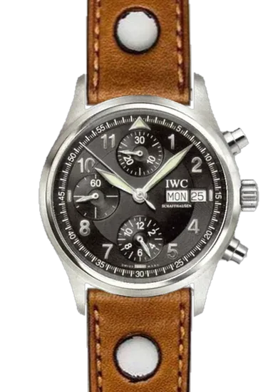 Pilot IW3706-15 con Correa Rally Cognac de piel de becerro italiana